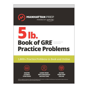 5 lb. Book of GRE Practice Problems by Manhattan Prep Bangladesh (New)