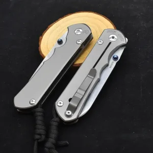 Chris Reeve CR S35VN Blade Ball Bearing Stone Wash Titanium Alloy Survival Tool Outdoor Camping Knife High Hardness Sharp EDC Bangladesh (New)